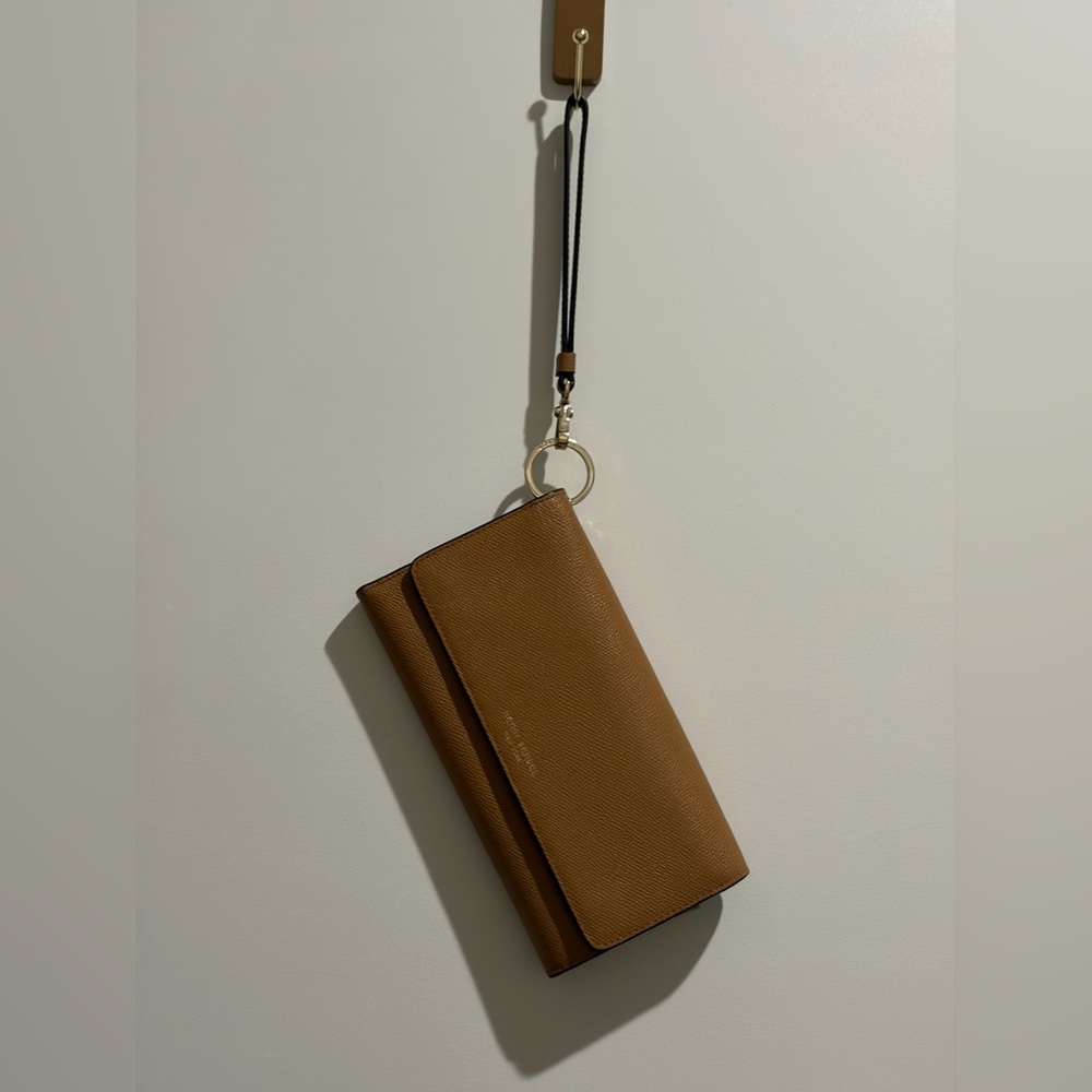Henri Bendel Brown Clutch Wristlet